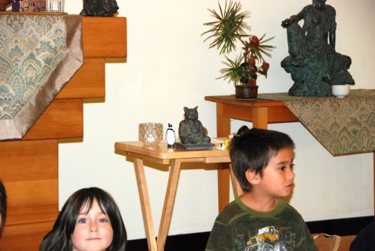 This group showed us their "Cat Buddha" altar
