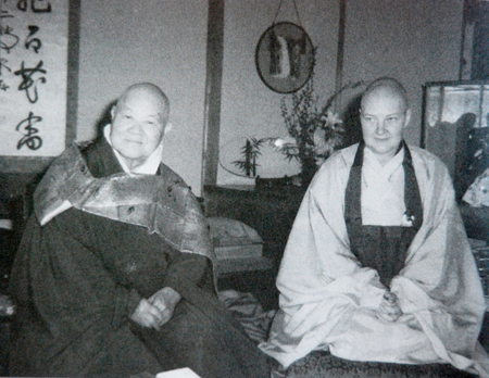 Keido Chisan and Peggy Jiyu Kennett in Japan